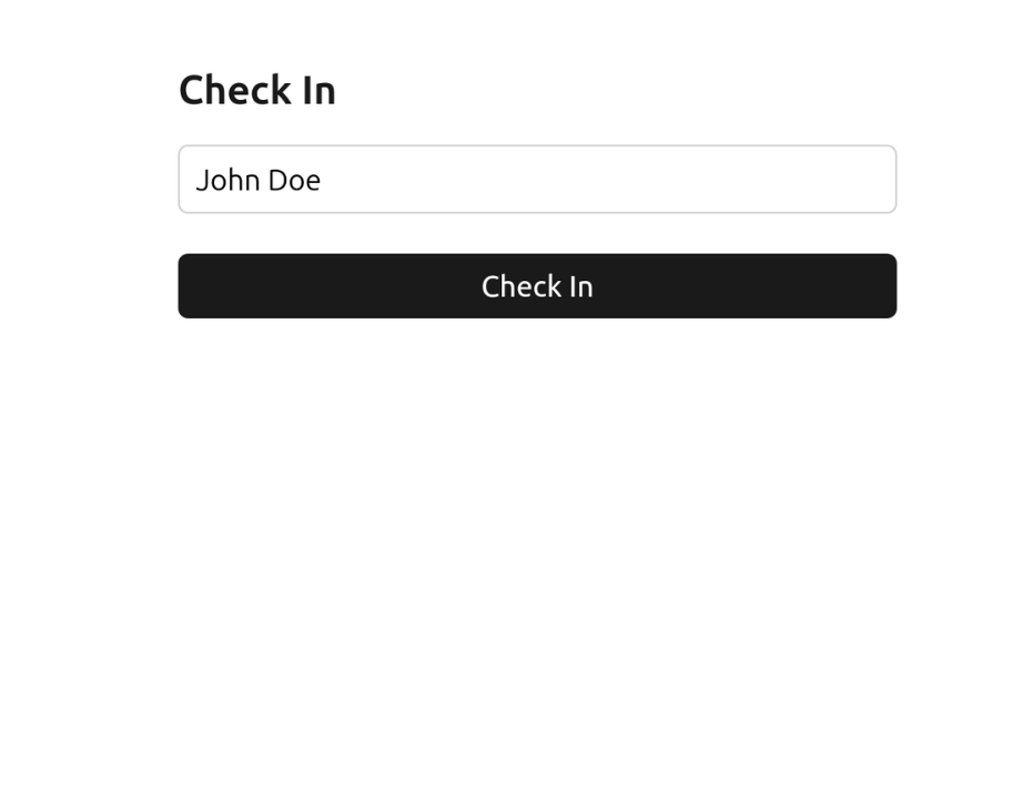 BJJ Check-In System — check-in screen